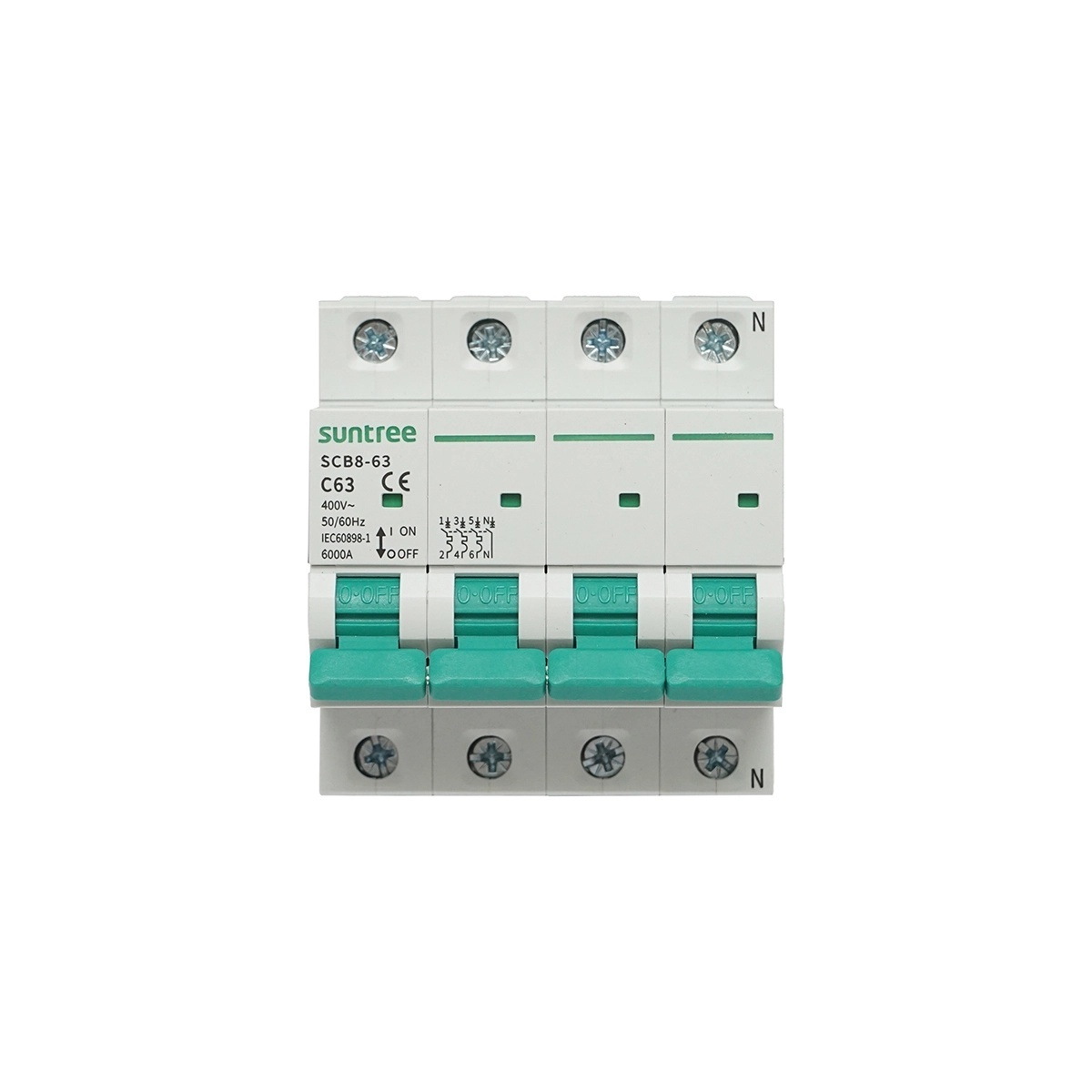 siguranta automata 3p n Siguranta automata tip intrerupator 3P+N, 63A 415VAC Suntree, SUNTREE, DISMB51