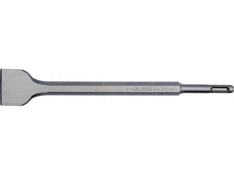 STHOR Vârf de daltă lat 40 x 14 x 250 mm SDS-Plus