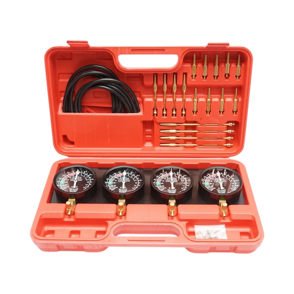 manometre Trusa sincronizare injectie, carburatoare cu 4 manometre si adaptoare 36 piese, BK76381