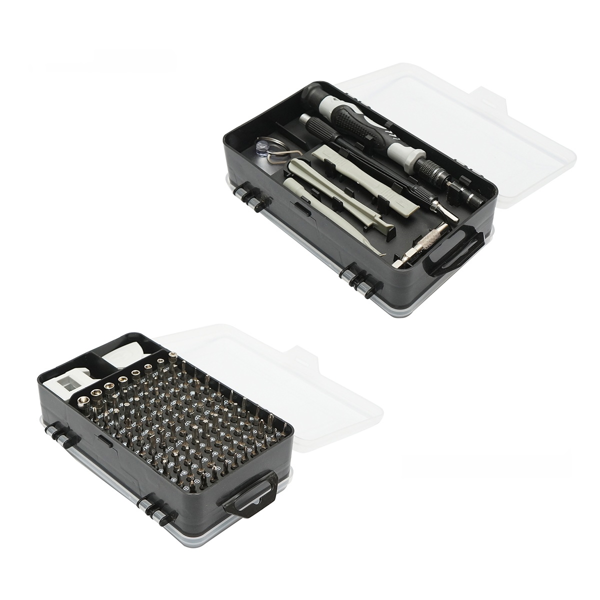 Trusa surubelnite de precizie biti, torx, cruce, hexagonal pentru electronice 115 piese , Cod: BK79825, Marca: BRECKNER GERMANY