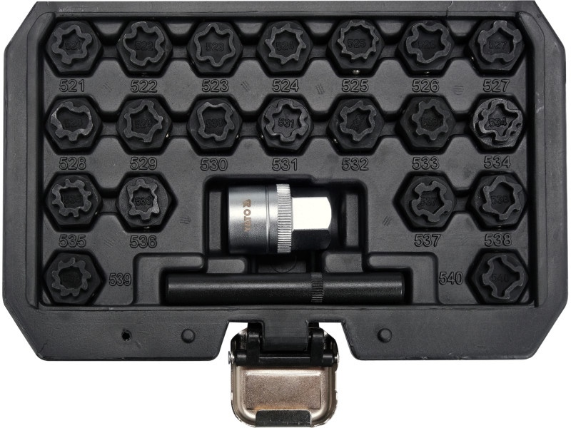 YATO VW VW kit de îndepărtare a șuruburilor arcului roții 22 bucăți