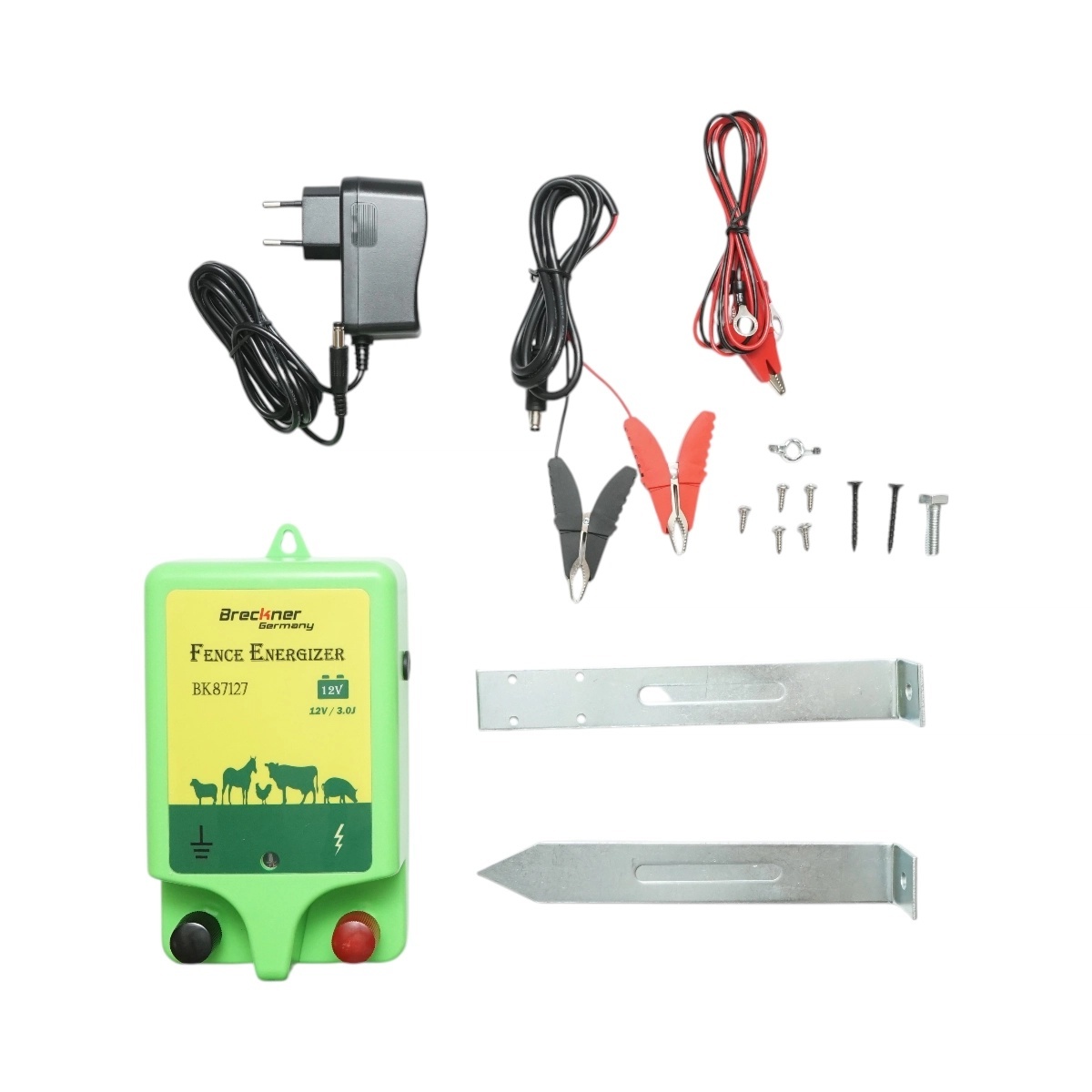 transformator 220v/12v 40a Aparat generator de impulsuri 3 Joule, 12V/220V, 18 km pentru gard electric Breckner Germany, BRECKNER GERMANY, BK87127