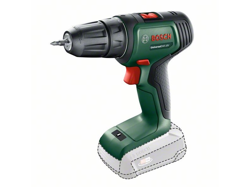 mașini în rate fără avans sibiu BOSCH UniversalDrill 18 Mașină de găurit / condus fără fir (fără baterie și încărcător)