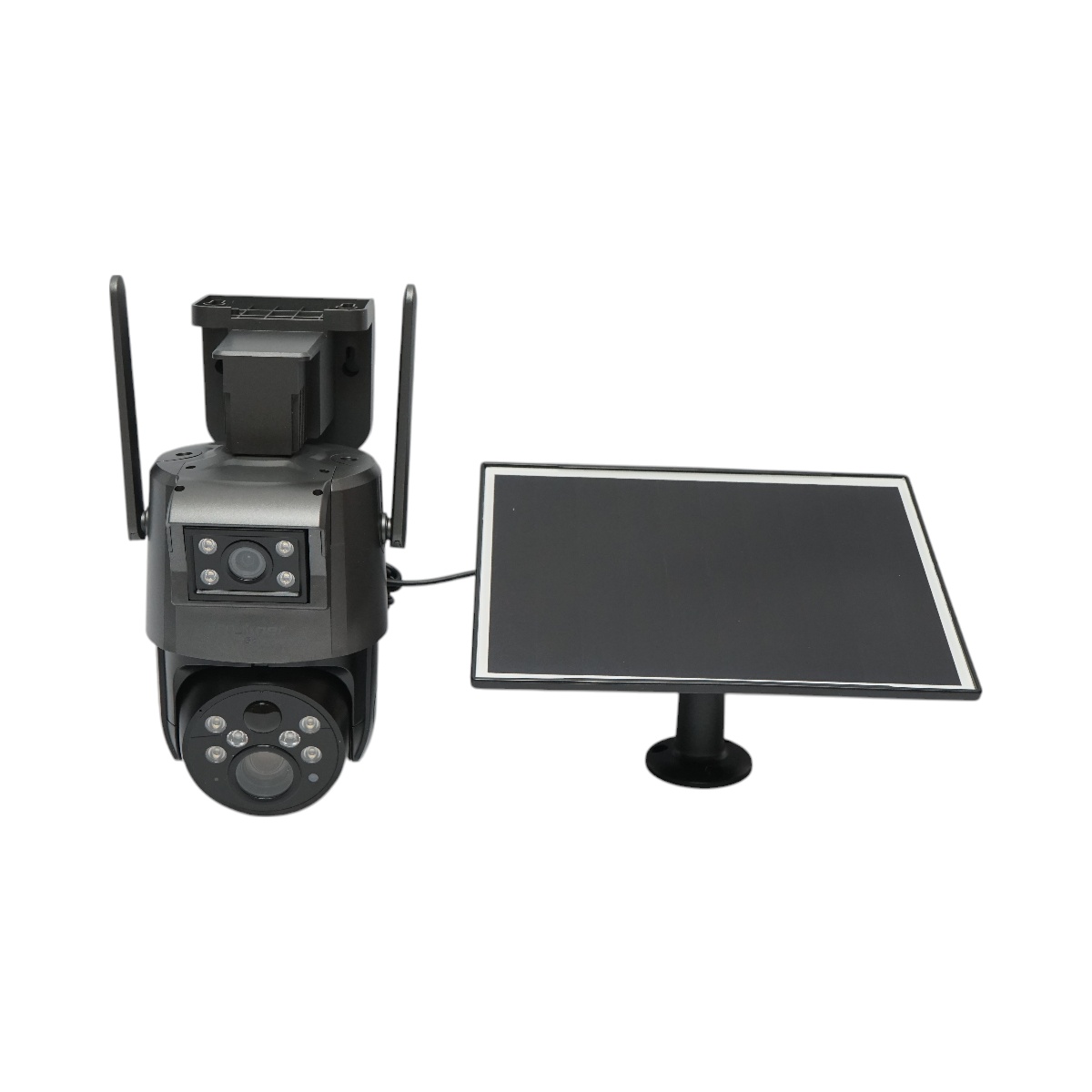 Camera supraveghere lentila duala 6 MP, 4G, WIFI 2.4 GHz cu panou solar, baterie 10000 mAh, 360 grade PTZ, detectie umana PIR, night vision si