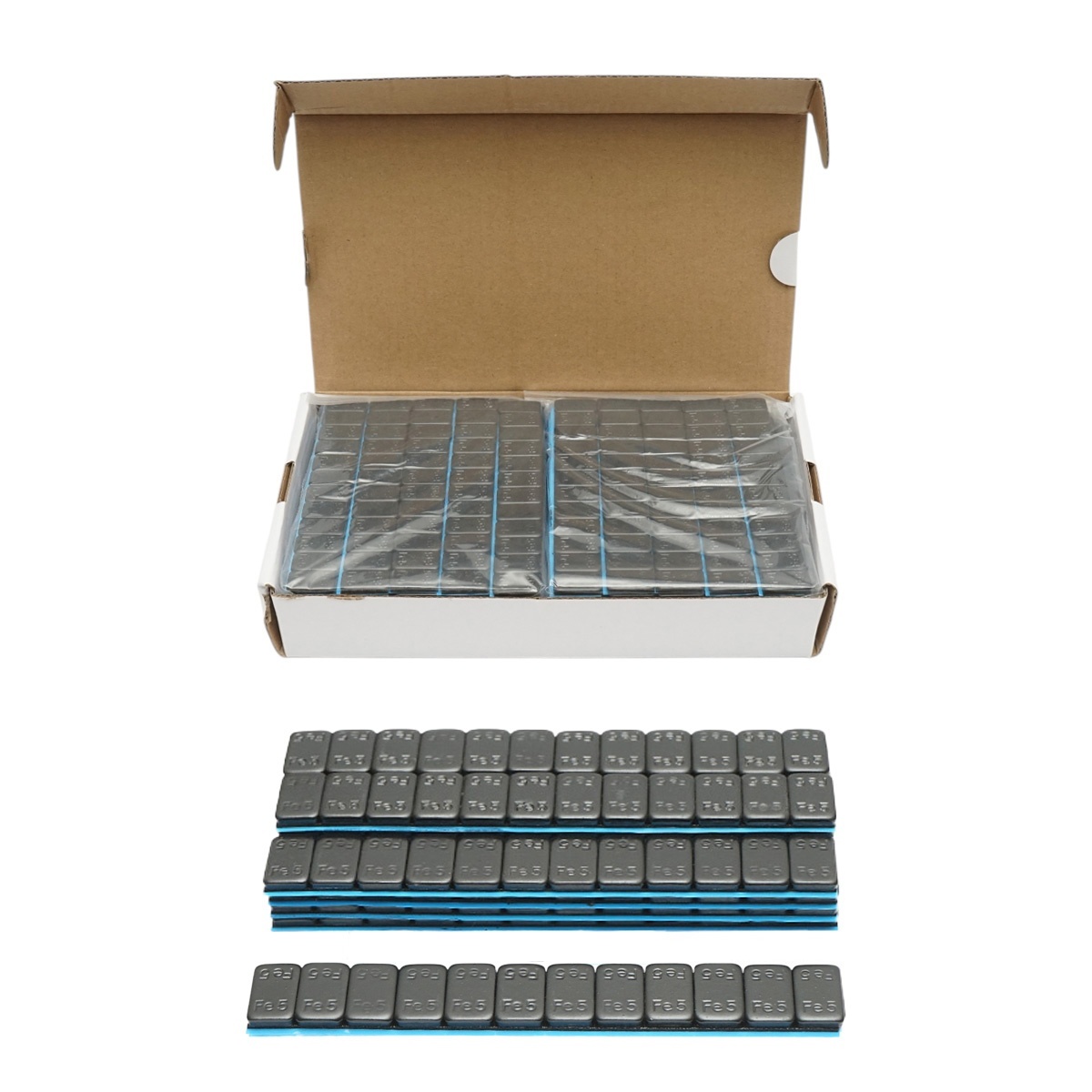 scaune negre Contragreutati autoadezive negre echilibrare roti Fe 60g (5gx12 buc) 100 benzi/cutie, DISRW26