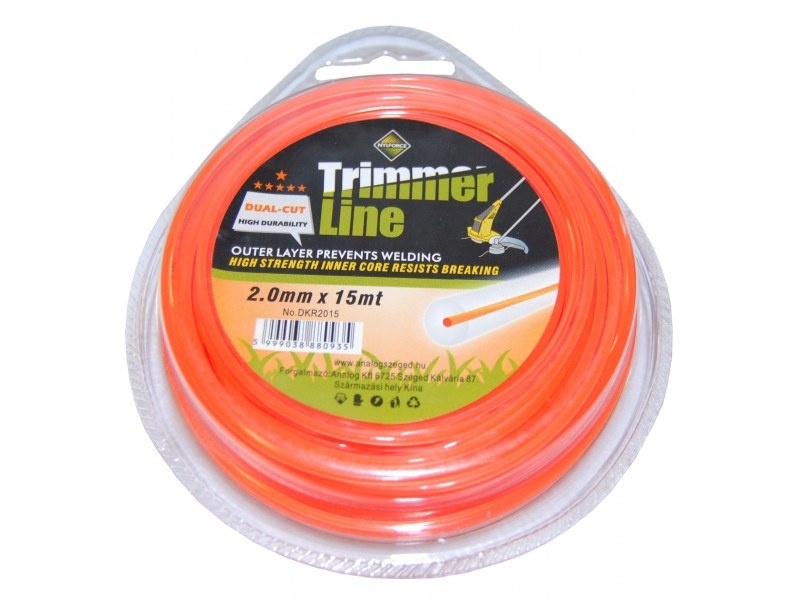 mașina de tuns parul CORTEX sfoară de tuns iarba 2,0 mm x 15 m dublă rotundă