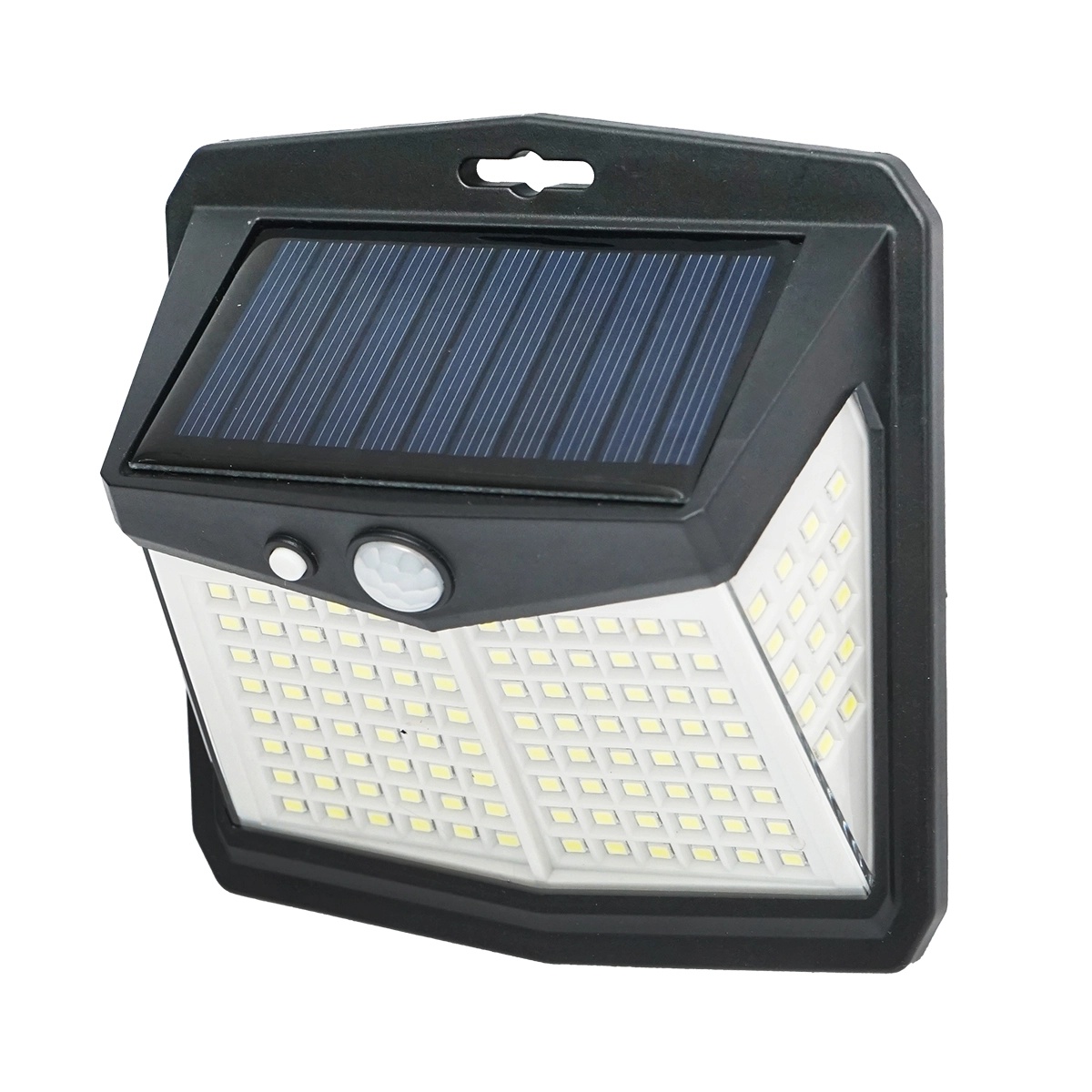 Lampa solara LED 147lm pentru perete, gard, scari cu panou solar 0.65W/5.5V, baterie 3.7V/1.2 Ah si senzor miscare IP54, Cod: BK69951, Brand: