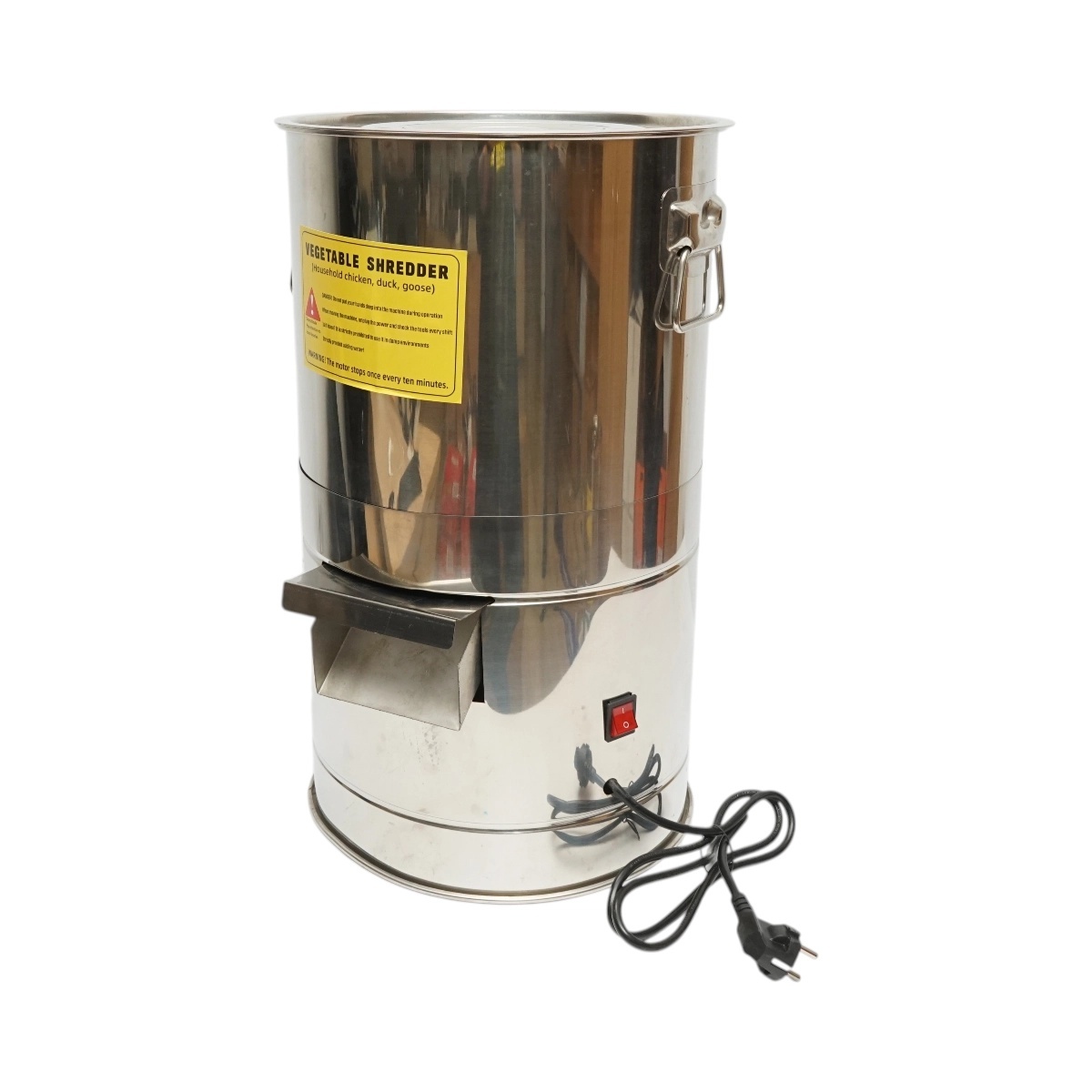 cuva mașina de spălat Moara electrica resturi vegetale si nutret 550W, 220V, cuva inox 12L, 4 cutite incluse, DISUS67