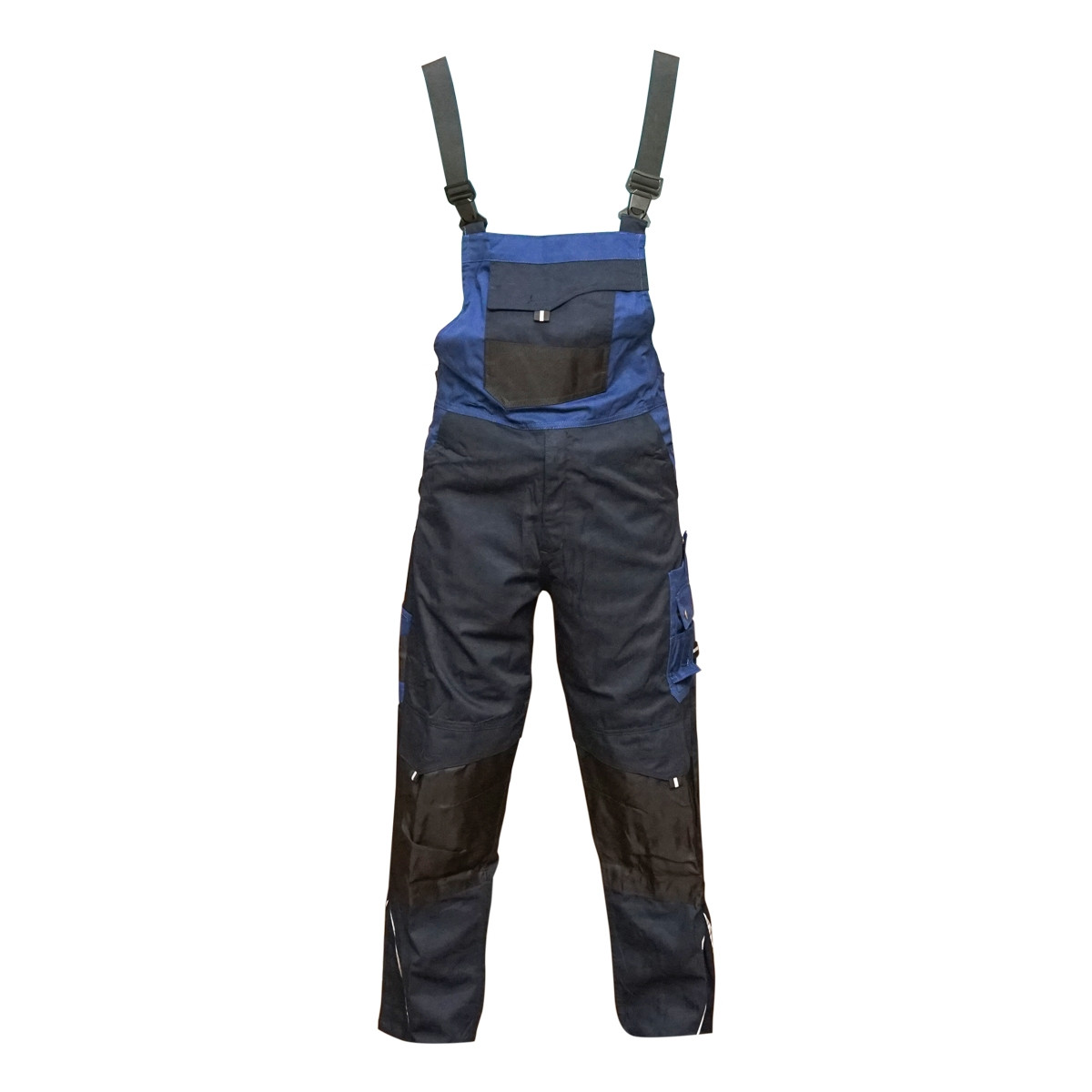 Pantaloni de lucru cu pieptar, salopeta din poliester cu bumbac, albastru navy, L, Cod: BK77221, Brand: BRECKNER GERMANY