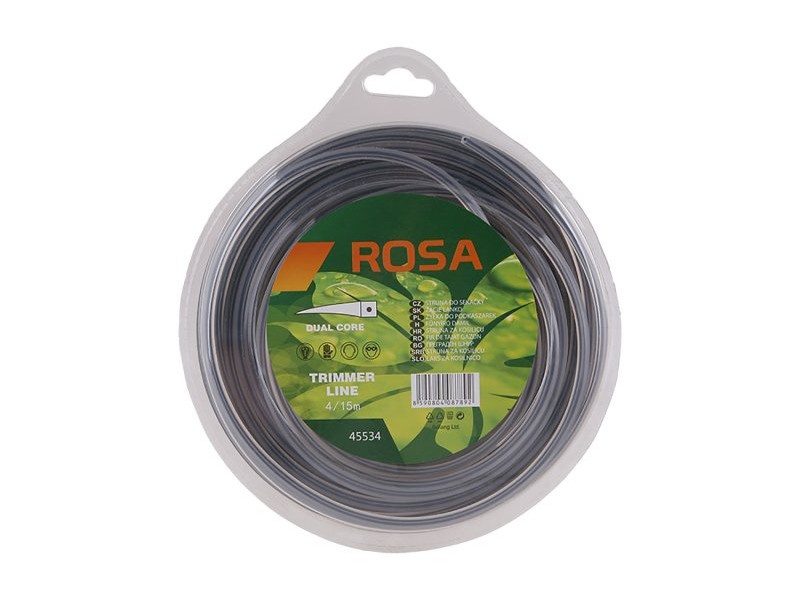 mașina de tuns parul ROSA Frânghie de tuns iarba 4 mm x 15 m pătrat armat