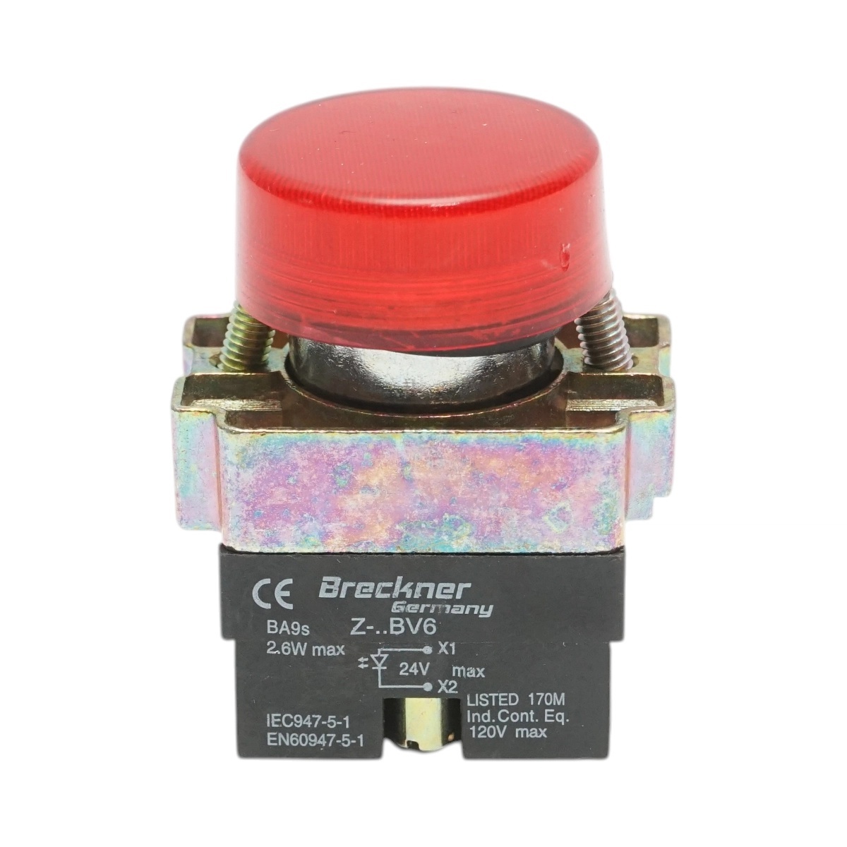 bloc masura monofazat Buton indicator LED rosu 24V LAY5 Breckner Germany, BRECKNER GERMANY, BK76416