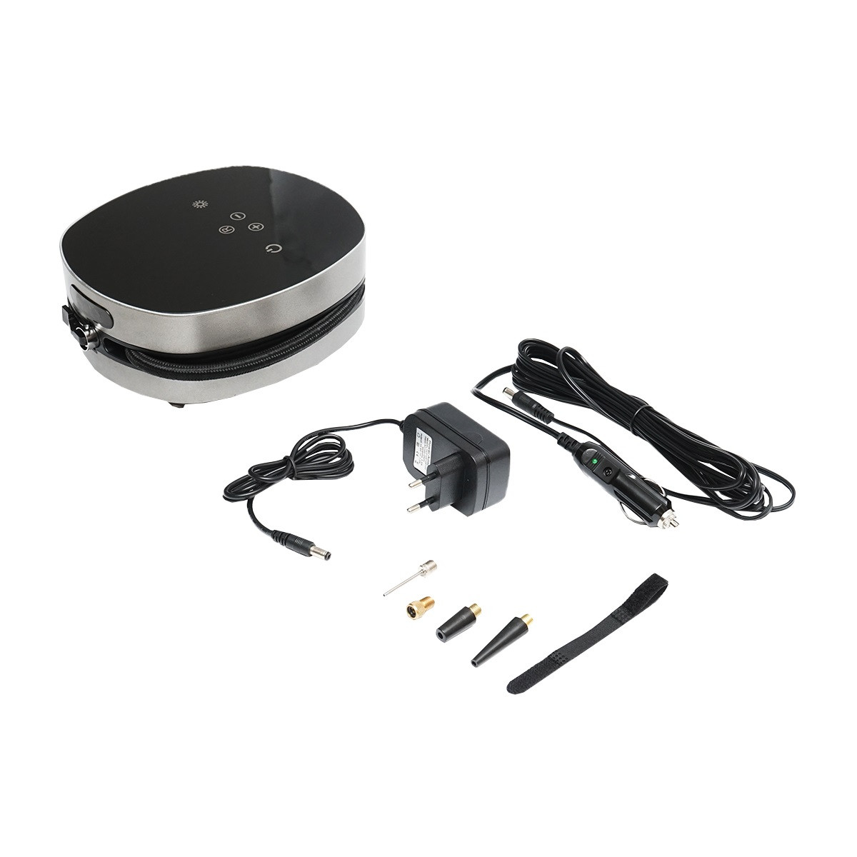 Compresor aer, cu touch screen, acumulator 2500mAh, presiune maxima 8.27 Bar, tensiune alimentare 12.6V/1A, wireless, Cod: BK92843 Echivalență: