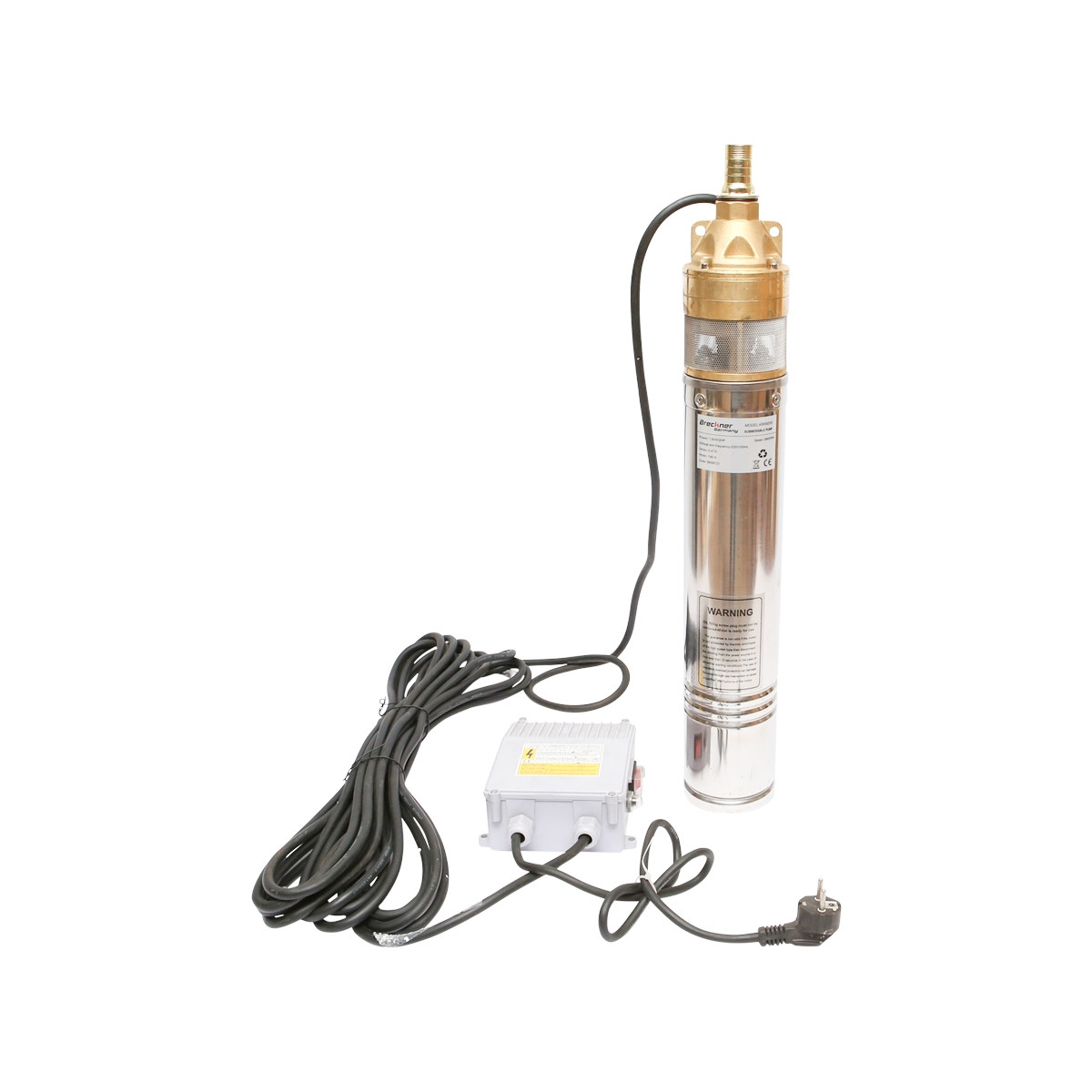 Pompa submersibila 4 toli, 50l/min H99m, 220V, 1500W, cu panou de comanda, 4SKM200, Cod: BK69721, Echivalență: DISLH27, Breckner Germany