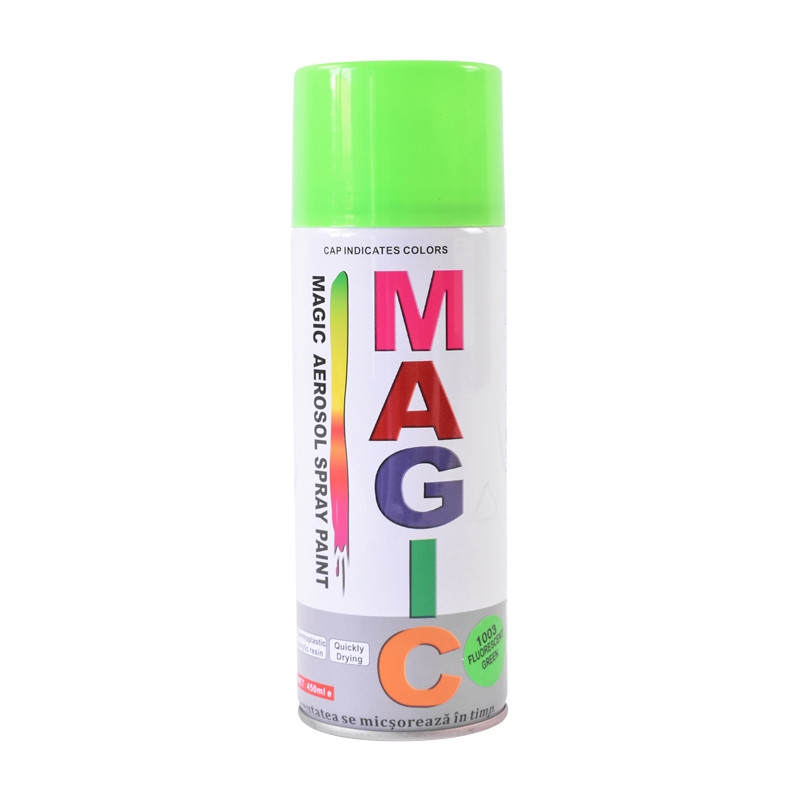 Spray vopsea verde fluorescent 1005 450 ml, Cod: FOX1003, Brand: MAGIC