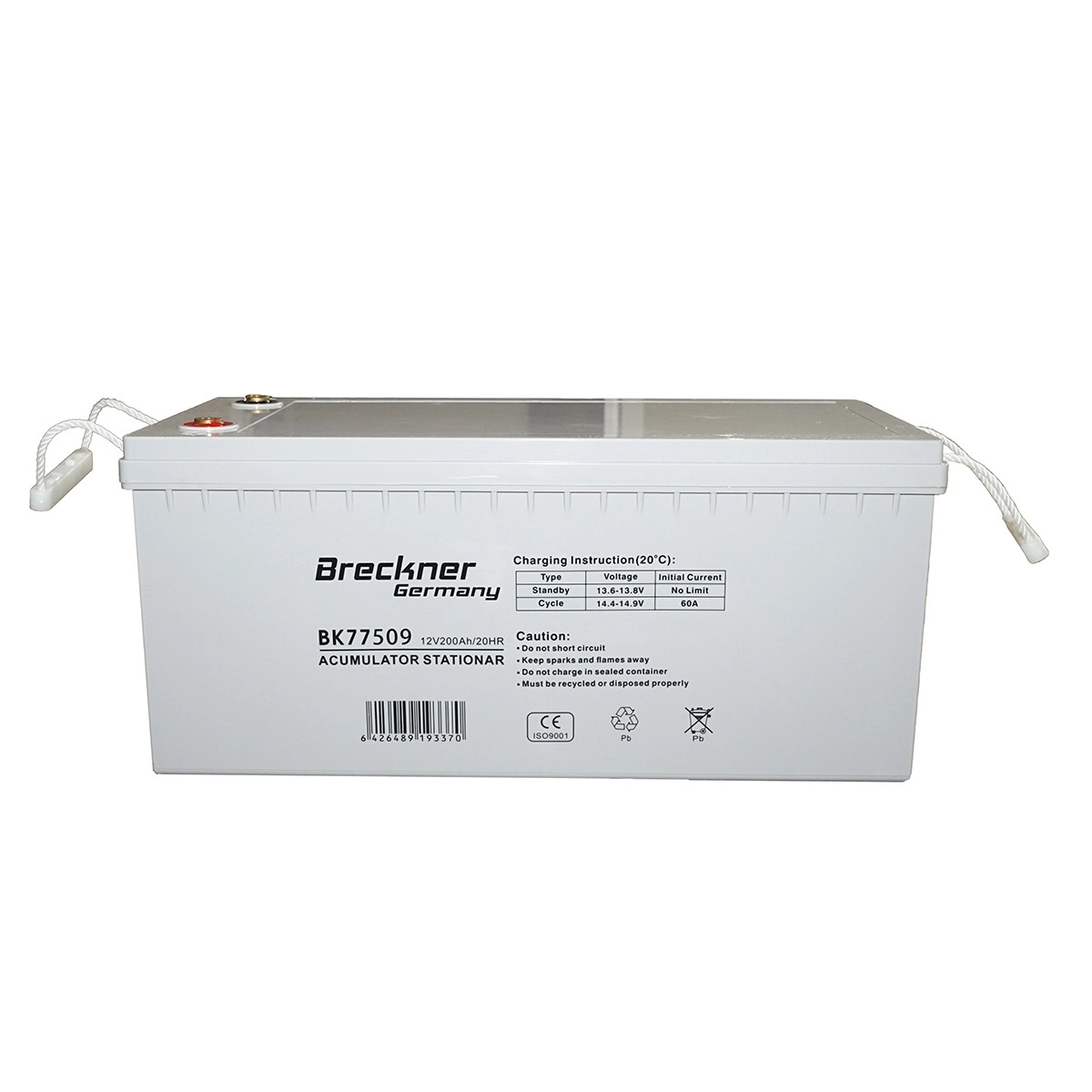 pba 12v Baterie gel 200Ah sistem solar fotovoltaic 12V 20HR 535x250x255mm SL12-200G Breckner Germany, BRECKNER GERMANY, BK77509