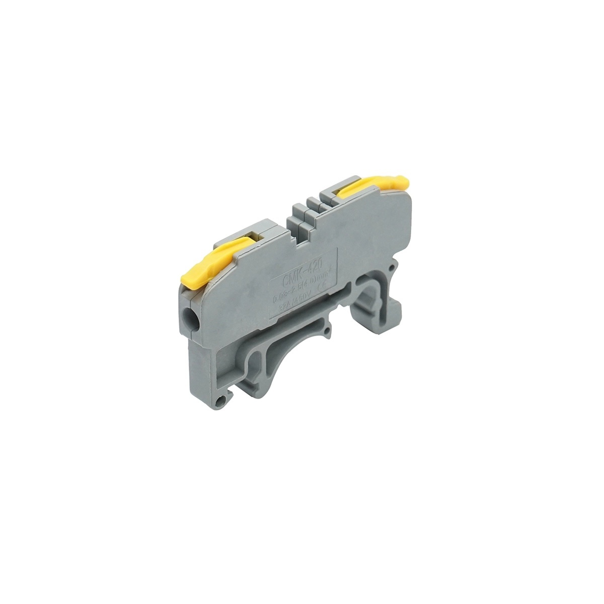 sina perdea Conector rapid cablu electric 2P, 0.08-4mm, 32A/450V pentru sina DIN Leader, Leader, BK79108