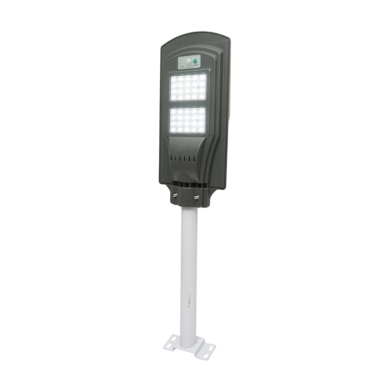 Lampa solara LED iluminat stradal 40W 6500K cu panou solar 10W, baterie 10000mAh, telecomanda, prindere pe stalp IP65, Cod: BK79611, Brand: BRECKNER