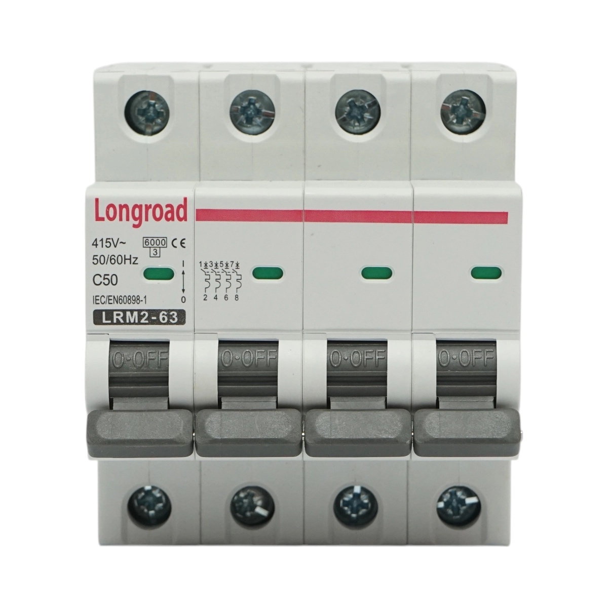 0 Siguranta automata intrerupator MCB 4P 50A 415VAC Longroad, BK77769