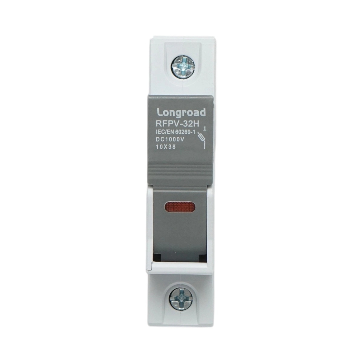 0 Suport soclu siguranta fuzibila DC fotovoltaic gPV 1P, 1000V, 32A 10x38 RFPV-32H Longroad, DISEX14