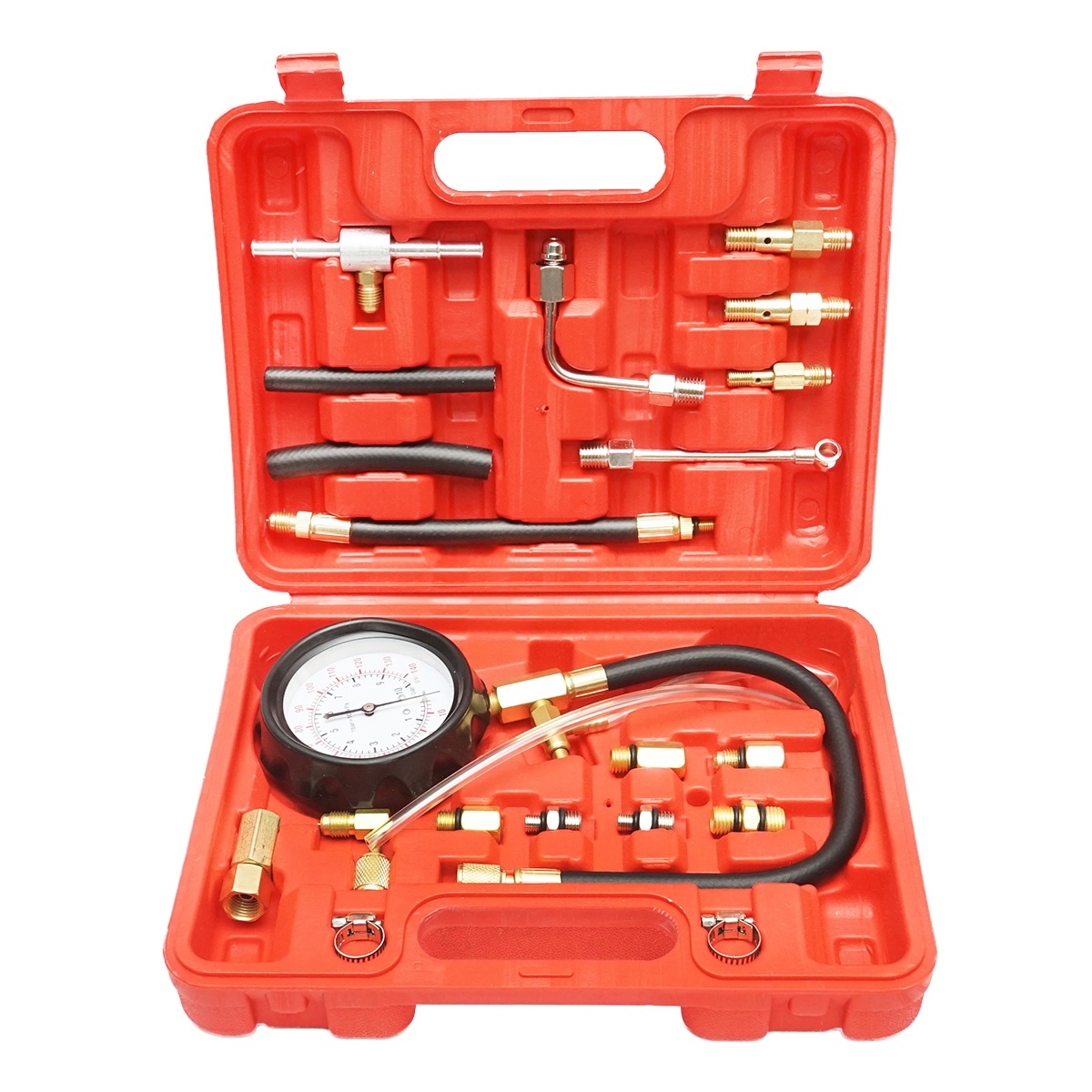 pentru întreţinerea sistemului de ungere Trusa testare presiune a sistemului de injectie la motoarele pe benzina 0-10 bar, Cod: DISMW66, Brand: AUTOSPEED