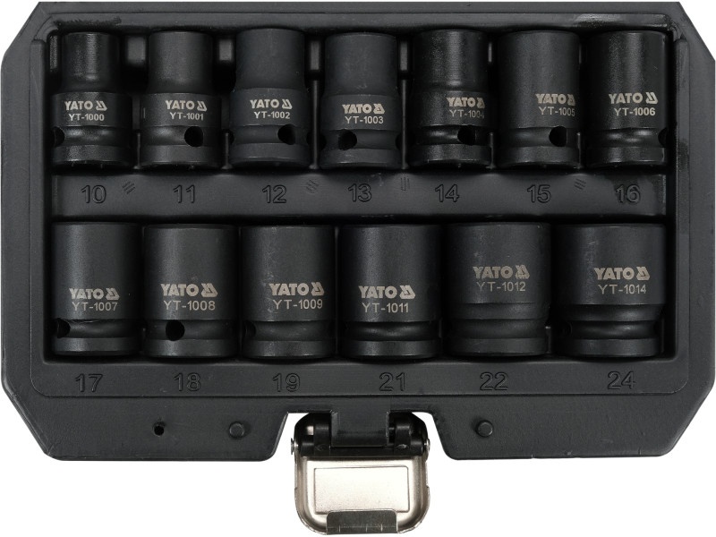 mașini în rate satu mare YATO Set de prize pentru mașini 13 piese 1/2" 10-24 mm CrMo
