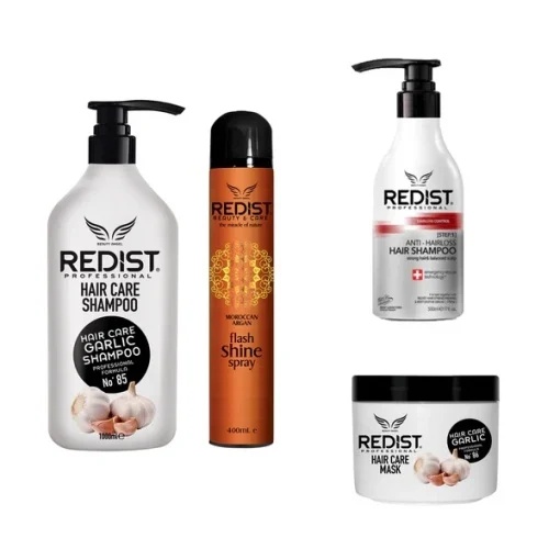 Pachet Profesional Anti-Căderea Părului, Creștere și Regenerare: Șampon Usturoi 1000 ml + Mască Usturoi 475 ml + Spray pentru Strălucirea Părului