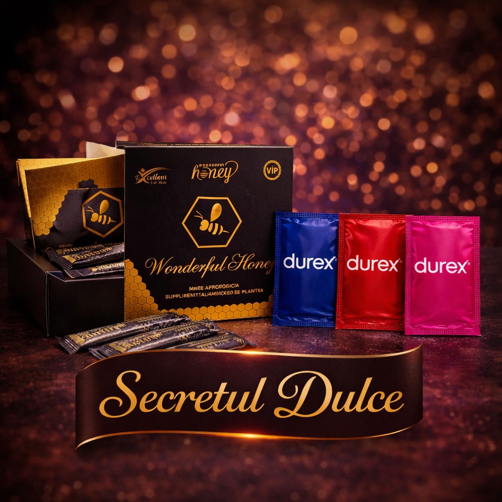 Pachet SecretulDulce – Wonderful Honey 12 plicuri + 3 Prezervative Durex Mix