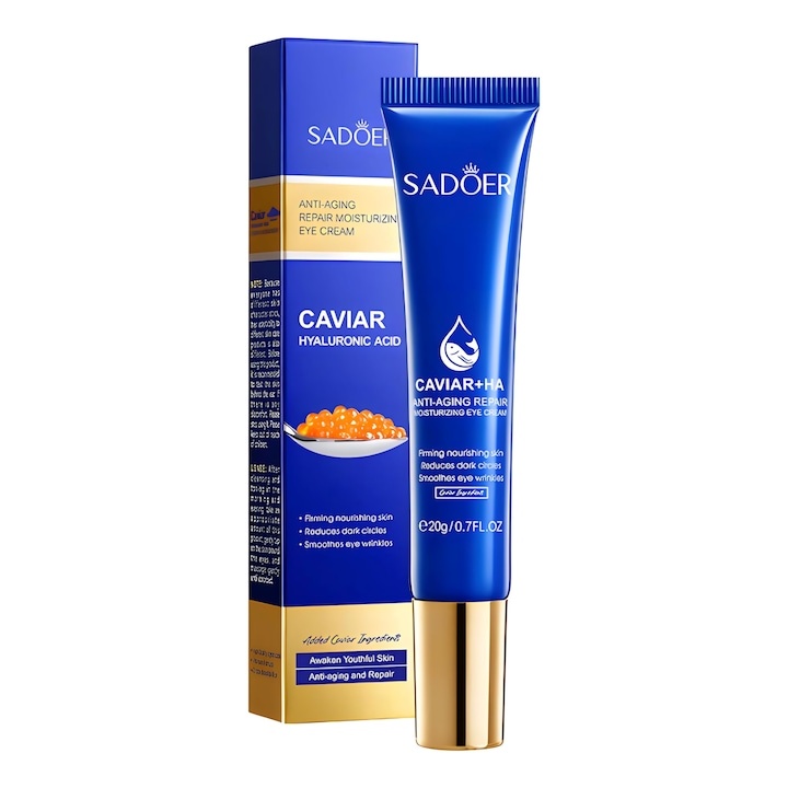 SADOER Tonic Facial cu Caviar & Acid Hialuronic – Anti-Aging & Hidratare 130ml