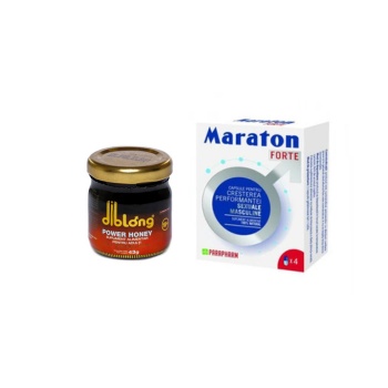 Pachet Diblong Power Honey Borcan + Maraton Forte – Miere Naturală cu Plante pentru Bărbați