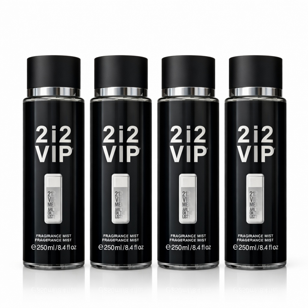 Pachet Promo 4x Body Mist 212 VIP V.V. Love 250ml – Parfum Masculin Fresh & Seducător