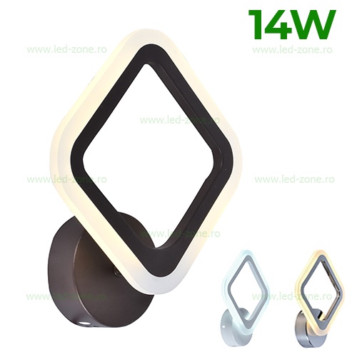 Aplica LED 14W 3 Functii Romb