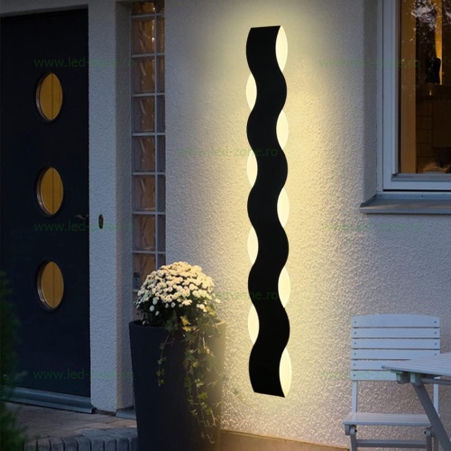 Aplica LED 28W Exterior Negru 90cm LZ5127