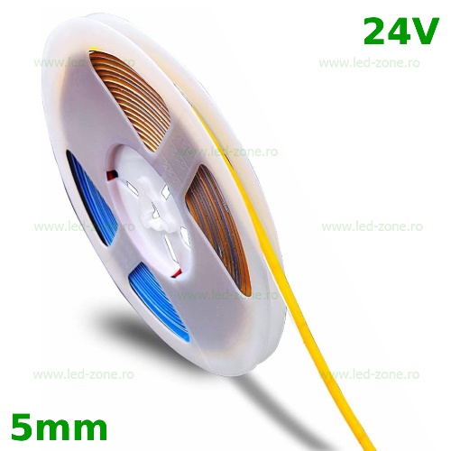 Banda LED COB 320 LED/ML Interior 5mm 24V