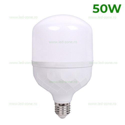 Bec LED E27 50W Dispersor Mat Plastic