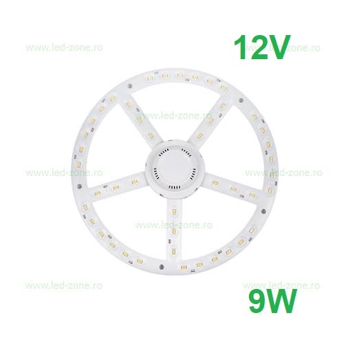 Kit LED Plafoniera 9W Rotund 12V
