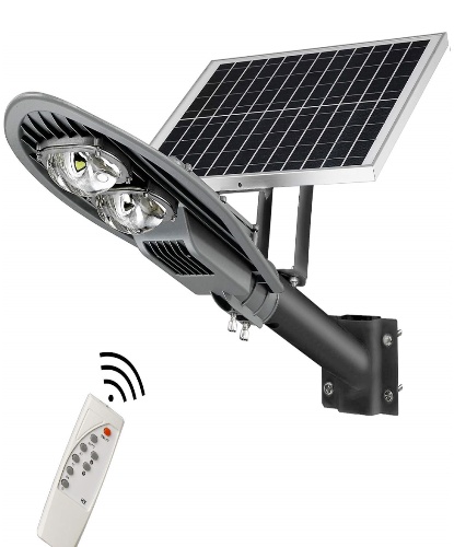 Lampa LED Iluminat Stradal 100W COB Solara cu Suport si Telecomanda