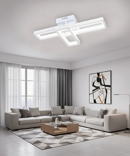 Lustra LED 100W 3 Functii Alba Dimabila cu Telecomanda LZ5701