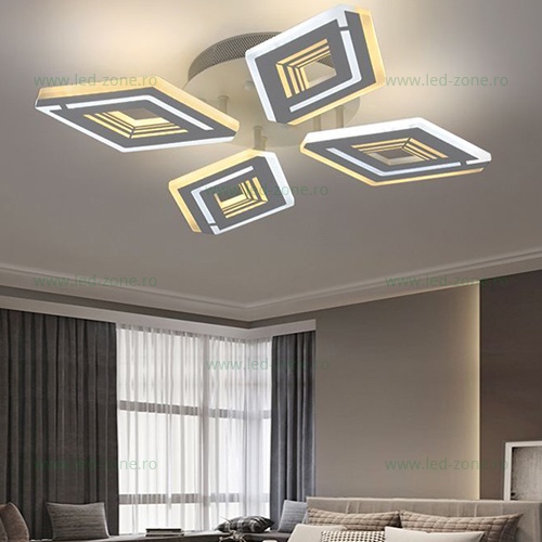Lustra LED 128W 3 Functii Dimabila cu Telecomanda LZ5233-4
