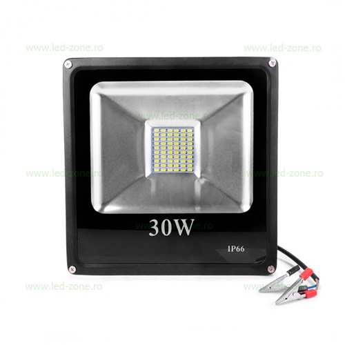 Proiector LED 30W Slim SMD 12V Alimentare Clesti