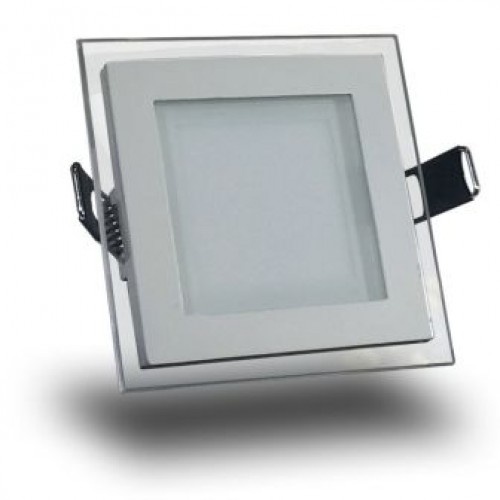 Spot LED 12W Patrat Mat Sticla