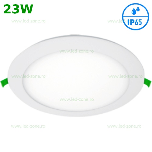 Spot LED 23W Slim Rotund Alb IP65