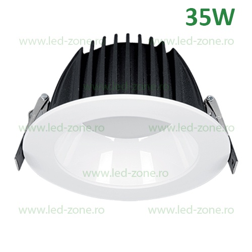 Spot LED 35W Rotund LZ01 Negru-Alb Emergenta