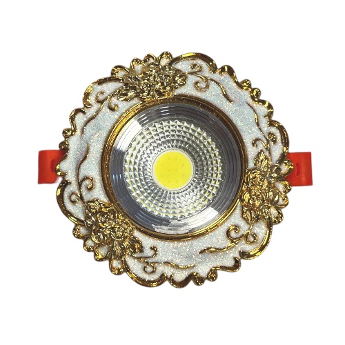 Spot LED 6W Rotund Roz cu Auriu LZ501