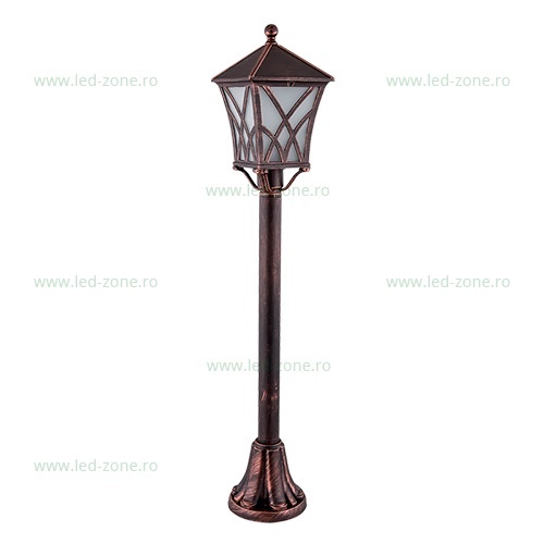 Stalp LED Gradina E27 Cupru Antic ALEK