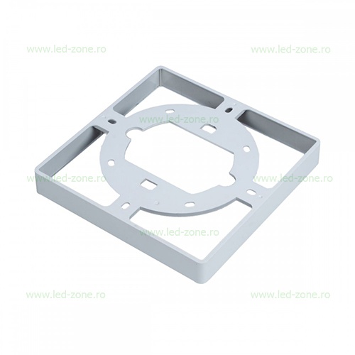 Suport Montaj Aplicat Spot LED 22W Patrat Frameless 3in1