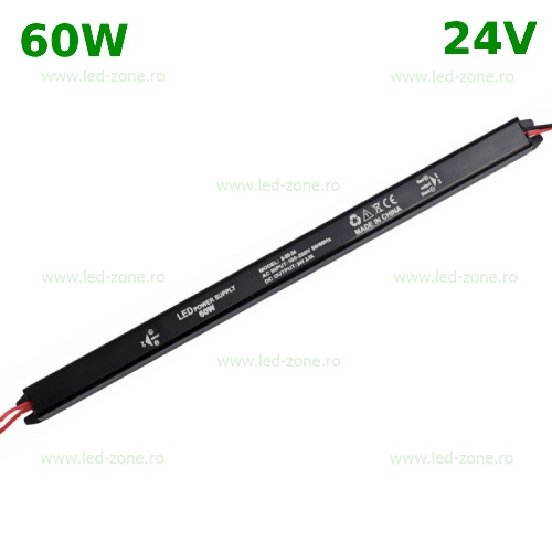 Sursa Alimentare Banda LED 24V 60W Bagheta
