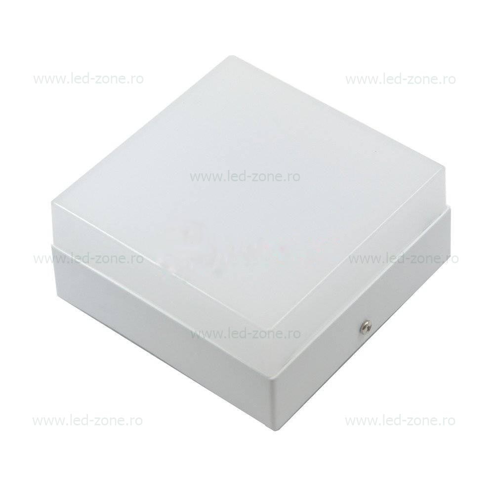 Aplica LED 12W Patrata Alba