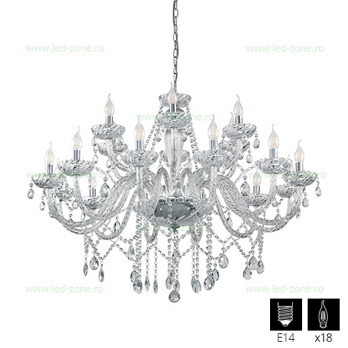 Candelabru 18 Socluri E14 Basilano LZ39103