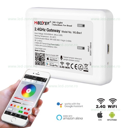 Centrala Smart pentru control WiFi Mi-Light