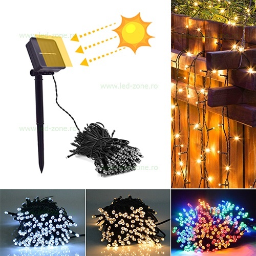 Instalatie Pom Craciun 300 LED-uri Solara 30M LZ-6050